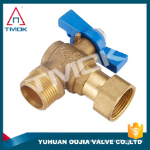 gas angle type union ball valve three way flow water cylinder brass cw617n full port manual power check for water control valve